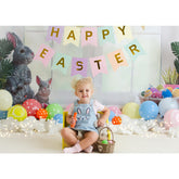 Lofaris Rabbit Eggs Balloon Happy Easter Cake Smash Backdrop
